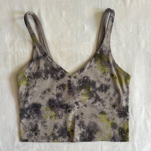 Lululemon Tie-Dye Align Tank Top - Black and Olive